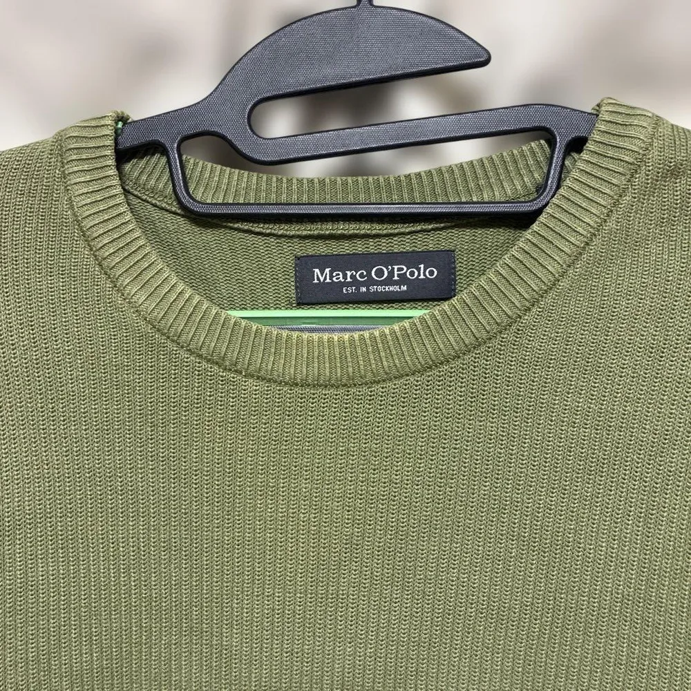 Marc O'Polo クルーネックニット カーキ メンズ