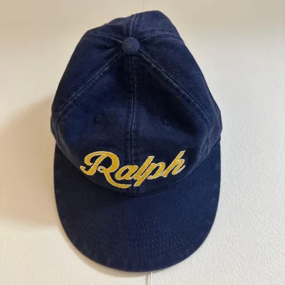 Polo Ralph Lauren キャップ ネイビー コットンツイル 古着風