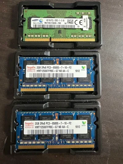 ノートPC用メモリ 4GB 1枚 2GB 2枚 計3枚セット