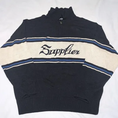 古着【Supplier サプライヤー】ハーフジップ ニット セーター XLサイズ