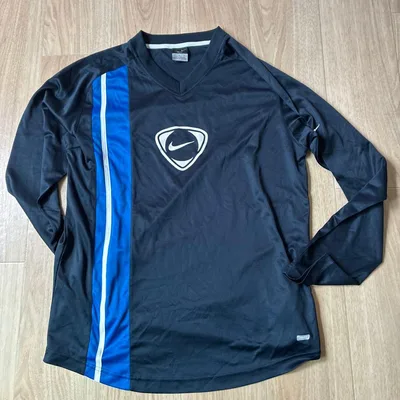 NIKE DRI-FIT 長袖シャツ ネイビー Lサイズ