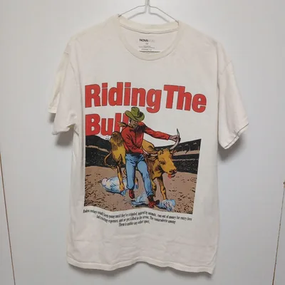 RODEO COWBOY Tシャツ ビンテージ調 US古着 カウボーイ