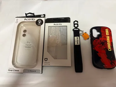iFace チェンソーマン iPhone16 ケース ハンドストラップ