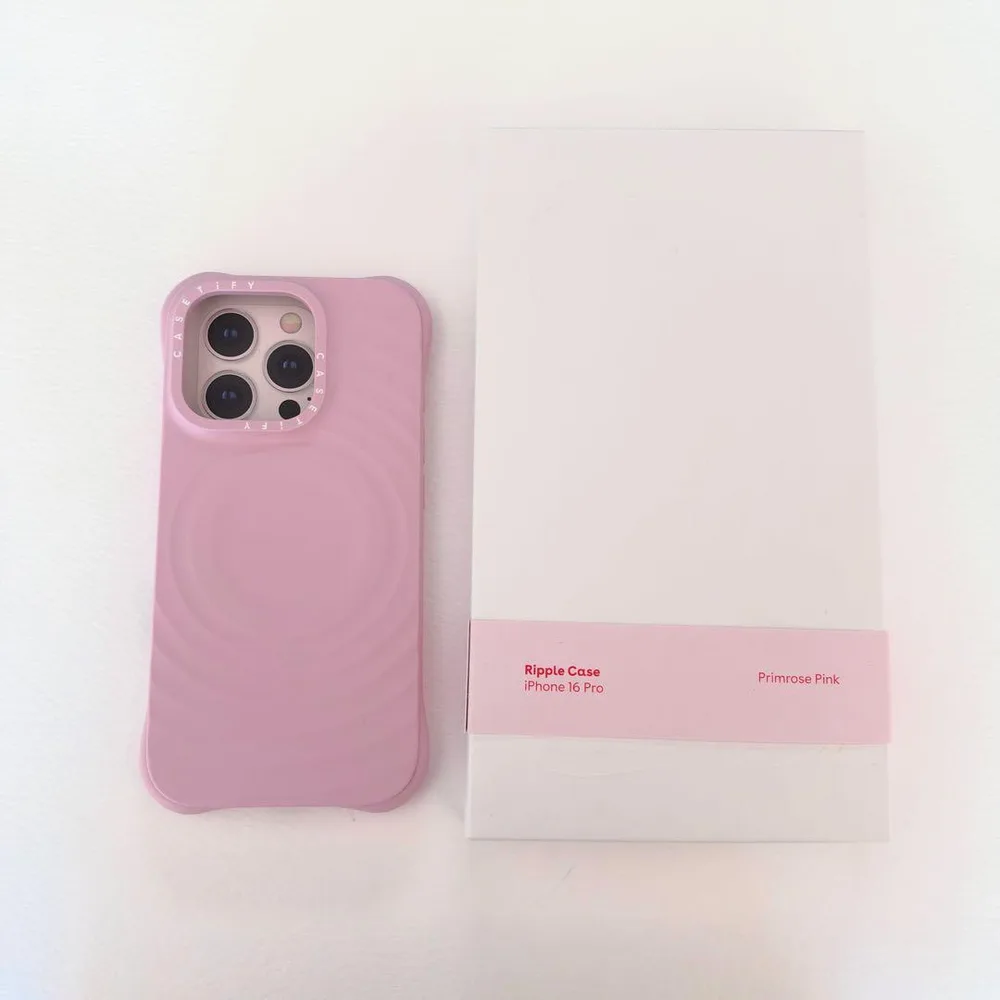 CASETiFY ウェーブシリコンケース iPhone16Pro ローズピンク