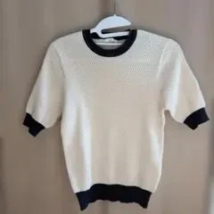 URBAN RESEARCH 半袖ニット バイカラー