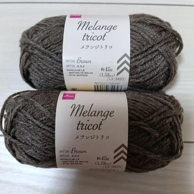 DAISO Melange tricot 毛糸 カカオ 2玉セット