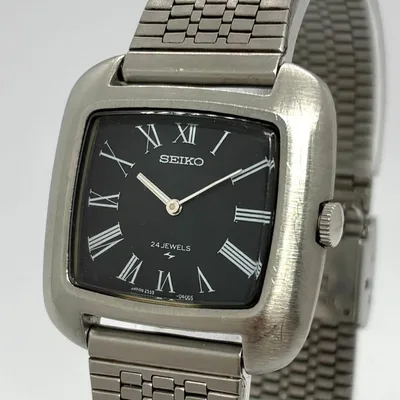 稼働 SEIKO シャリオ TVスクリーンケース ローマン 手巻 メンズ 腕時計