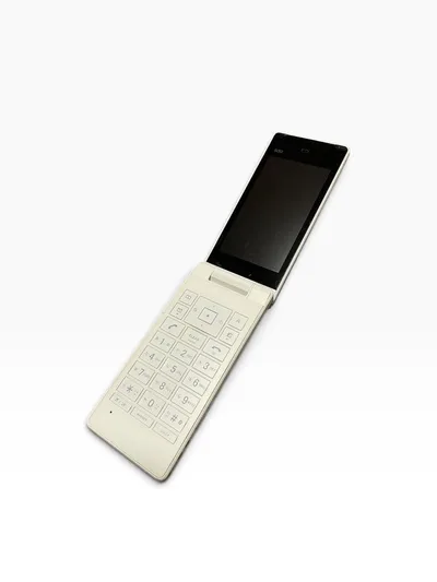 au 東芝 TSX05MP携帯電話 LIGHT POOL WHITE iida