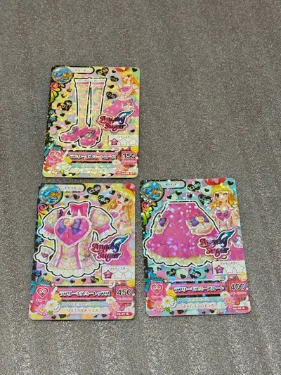 アイカツ 2014 ラブリーキスミーコーデ R 3枚セット 星宮いちご