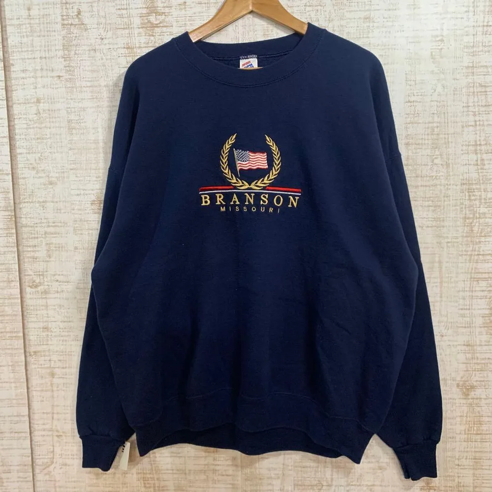 6M169 BRANSON MISSOURI 刺繍 スウェット 90's
