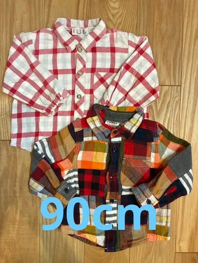 長袖シャツ 2枚セット 90cm 男の子 秋服