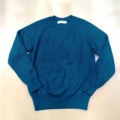 green label relaxing クルーネックニット ブルー