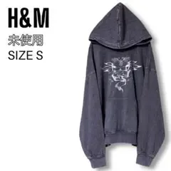 【即完】H&M オーバーサイズ プリント スウェット パーカー