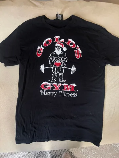 GOLD'S GYM サンタ Tシャツ L ゴールドジム 限定 クリスマス x'