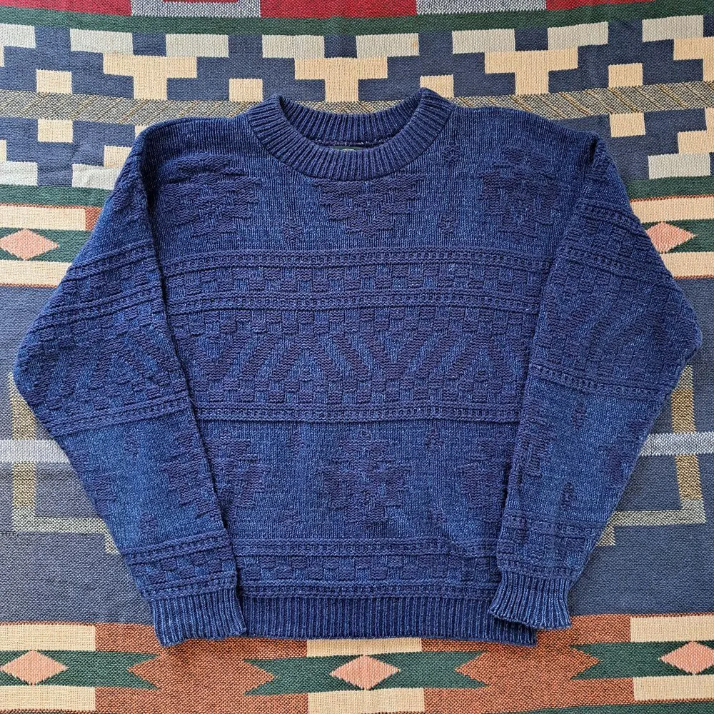90s Vintage USA製 コットン ニット セーター
