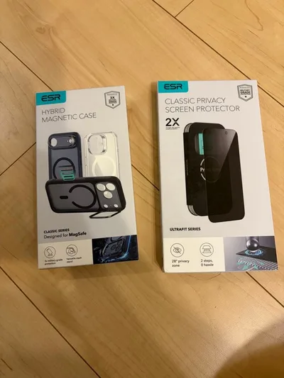 iPhone17 pro ESR iPhonケース 覗き見防止保護フィルムセット