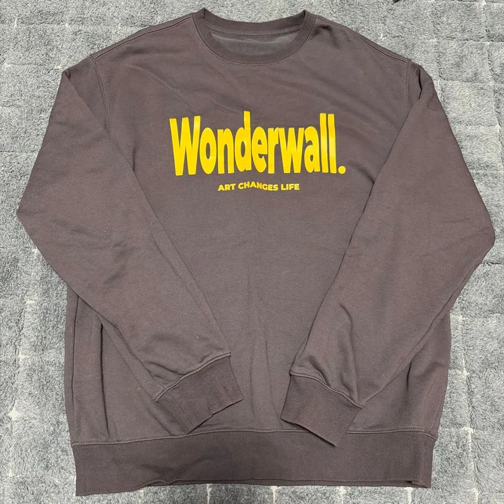 Wonderwall スウェット トレーナー チャコールグレー
