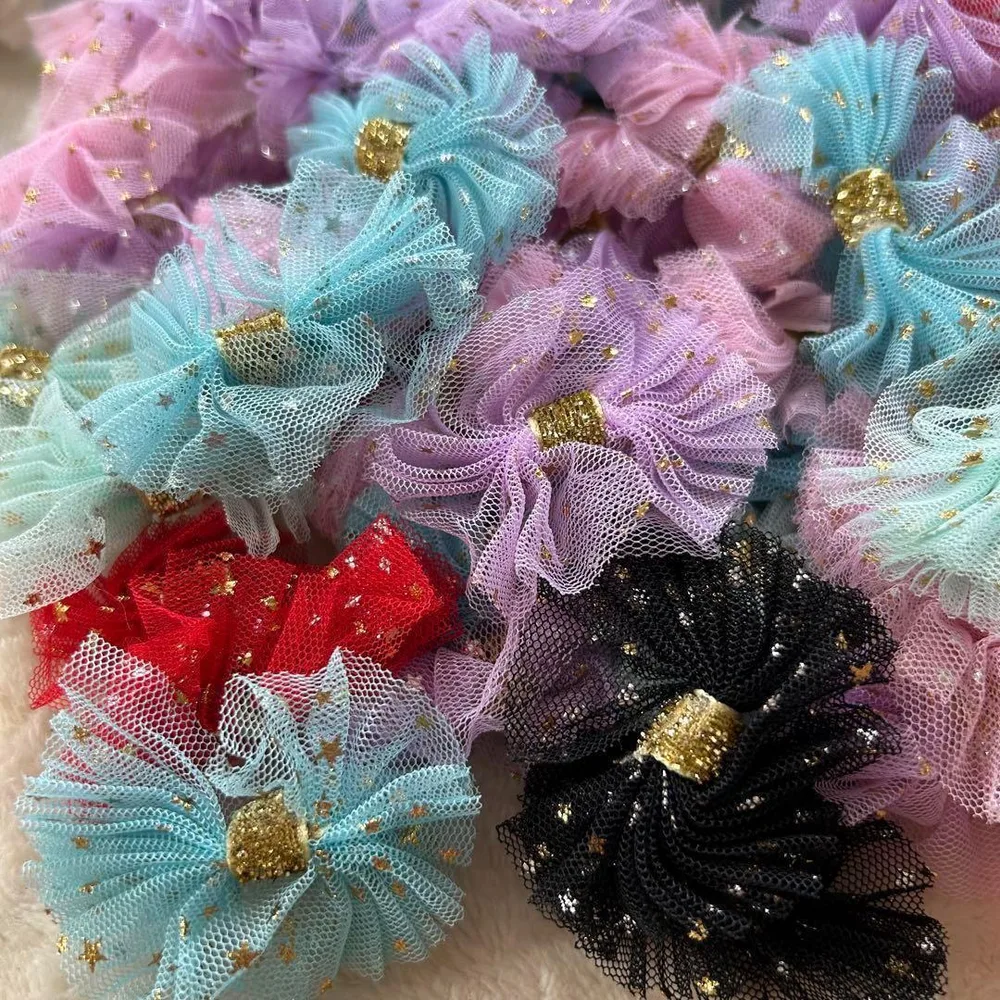 リボン デコパーツ 花 レース ボンボン 手芸 モチーフ