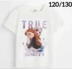 ☆新品☆H&M Tシャツ ディズニーアナ雪♡スパンコールTシャツ120/130②