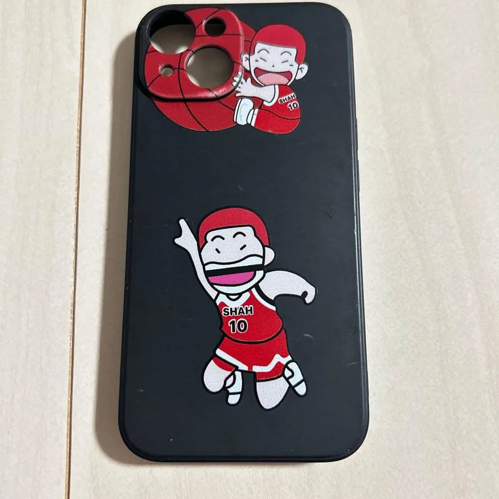 iPhone15用ケース バスケットボールスラムダンクデザイン ブラック