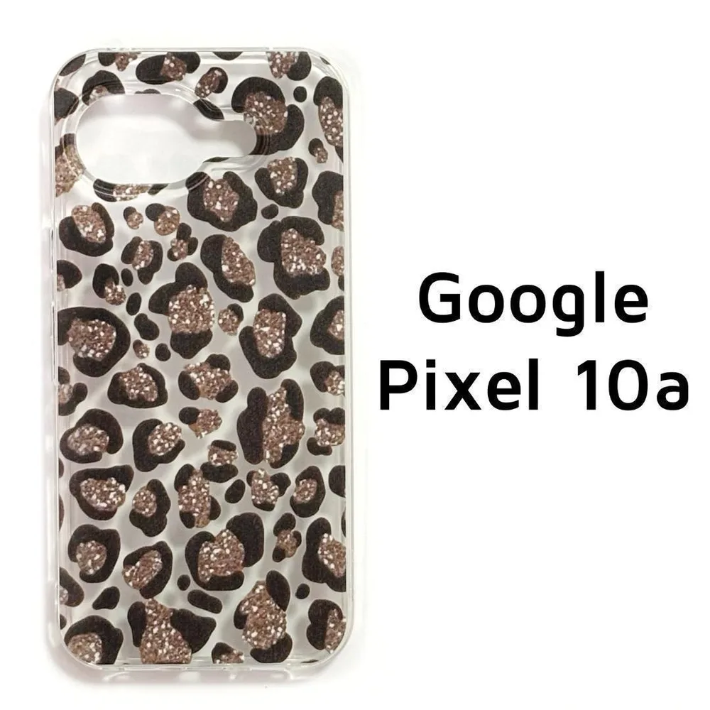 GooglePixel10a ケース レオパード柄 豹柄 透明ケース
