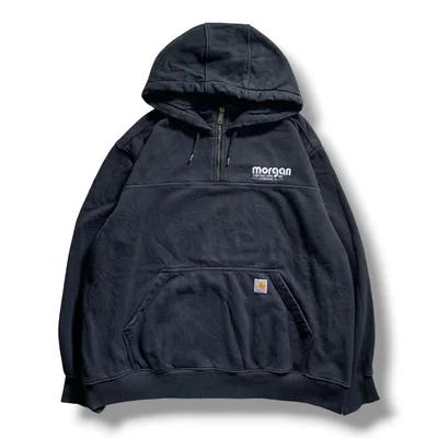 【F3690】Carhartt ハーフジップ ヘビーパーカー サイズ2XL