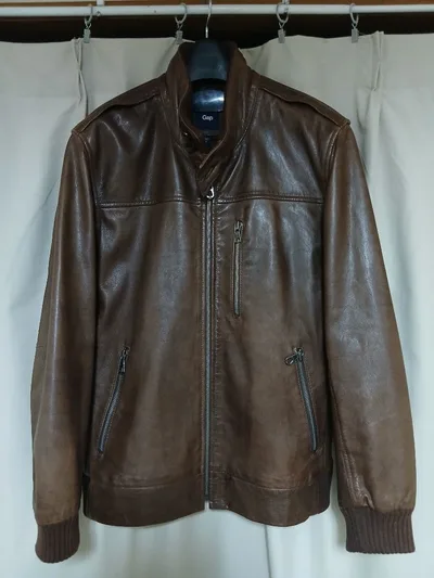 gap ライダースジャケット レザージャケット レザーブルゾン