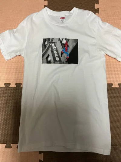 Supreme スパイダーマン フォトTシャツ ホワイト S