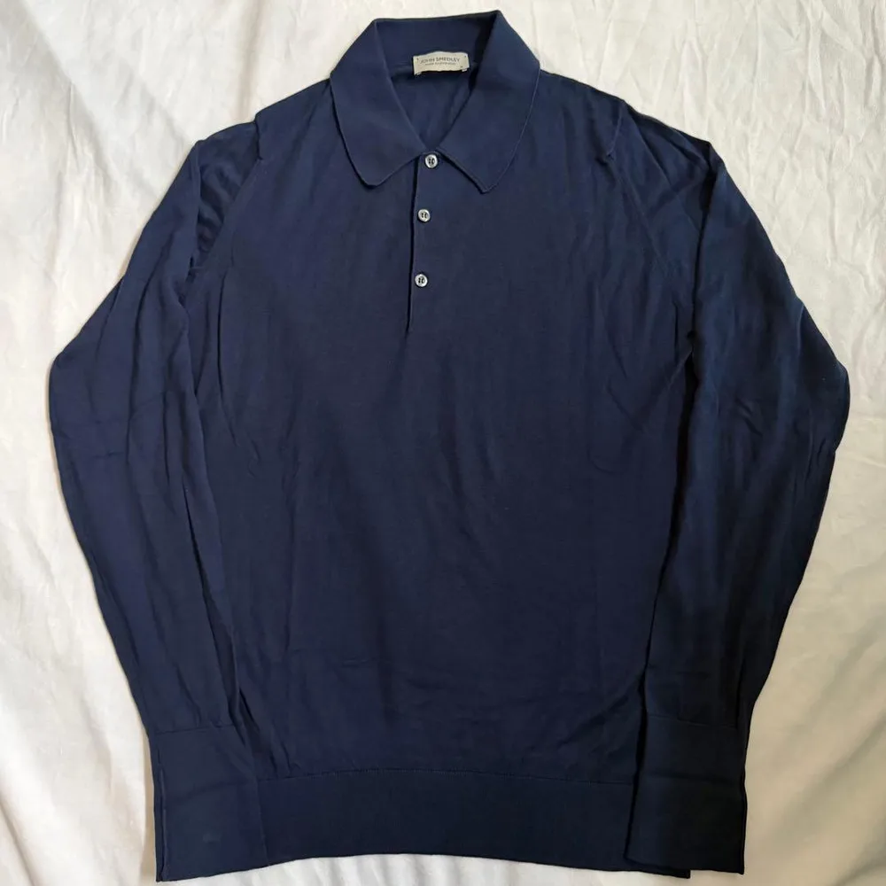 美品 JOHN SMEDLEY ジョンスメドレー シーアイランドコットン ポロ