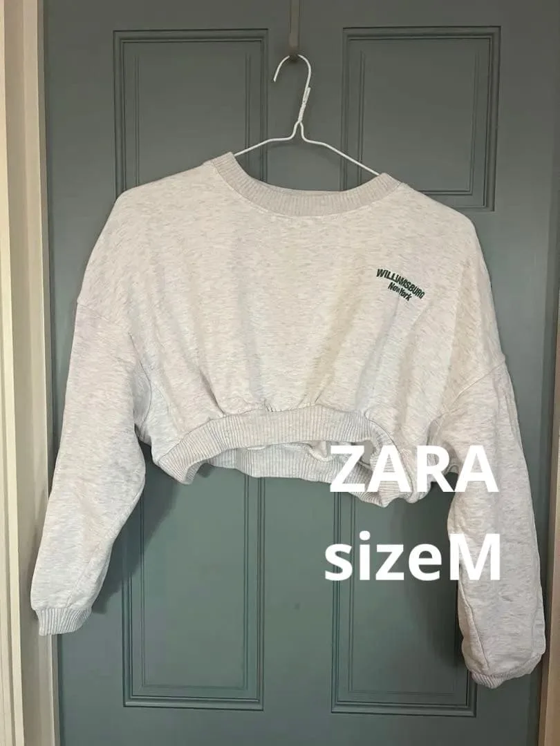 ZARA WILLIAMSBURG New York クロップド丈 スウェット