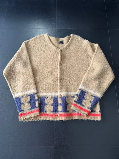 HUF モヘアタッチ カーディガン メンズ M