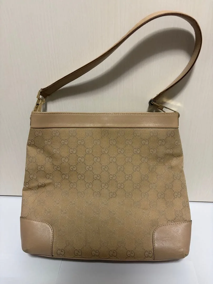 GUCCI GG กระเป๋าสะพายข้างผ้าแคนวาส