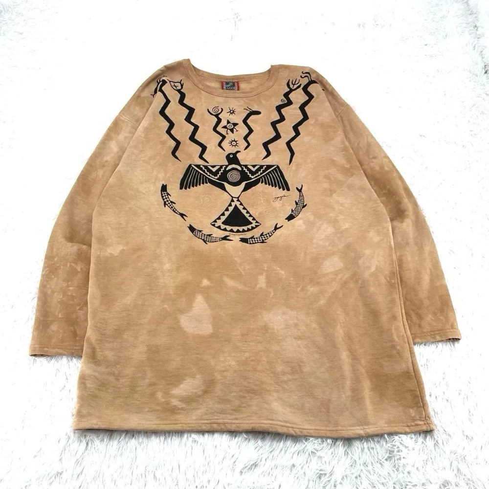 【カナダ製】vintage DAGOLI ネイティブ柄 スウェット L