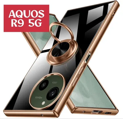 AQUOS R9 5G スマホケース 車載ホルダー対応 ブラック スタンド機能