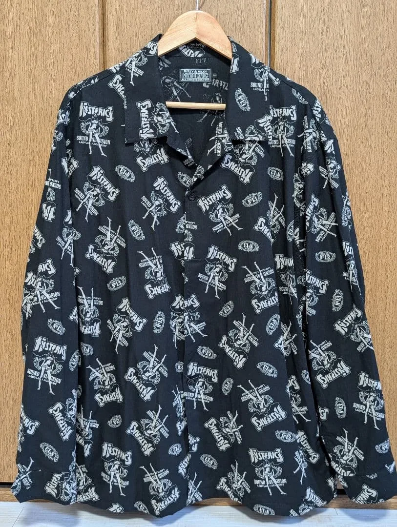 HYSTERIC GLAMOUR BAD ASS WHISKY柄 長袖シャツ