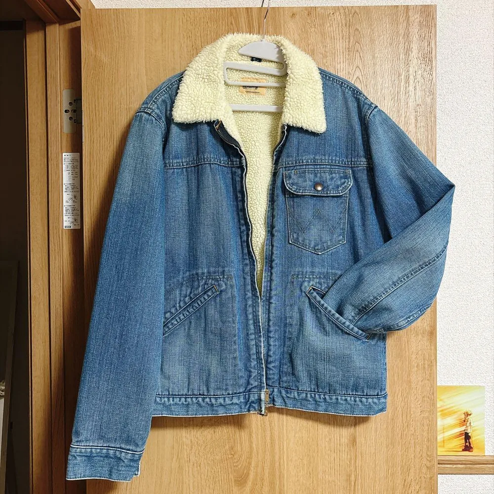 ニコアンド×ラングラー デニムボアジャケット ボア ジャケットアウター