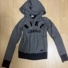 NIKE Athletics フルジップアップパーカー ネイビー ボーダー