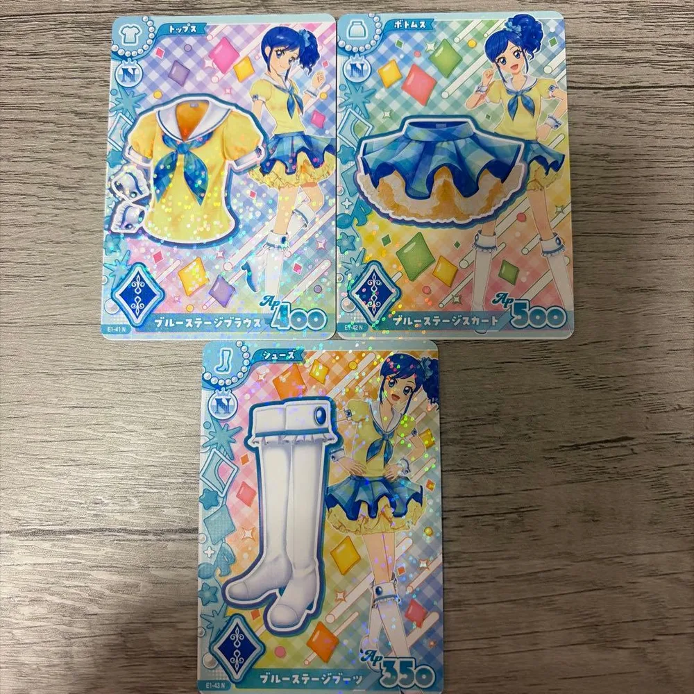アイカツ!アンコール ブルーステージコーデ 3枚セット 霧矢あおい