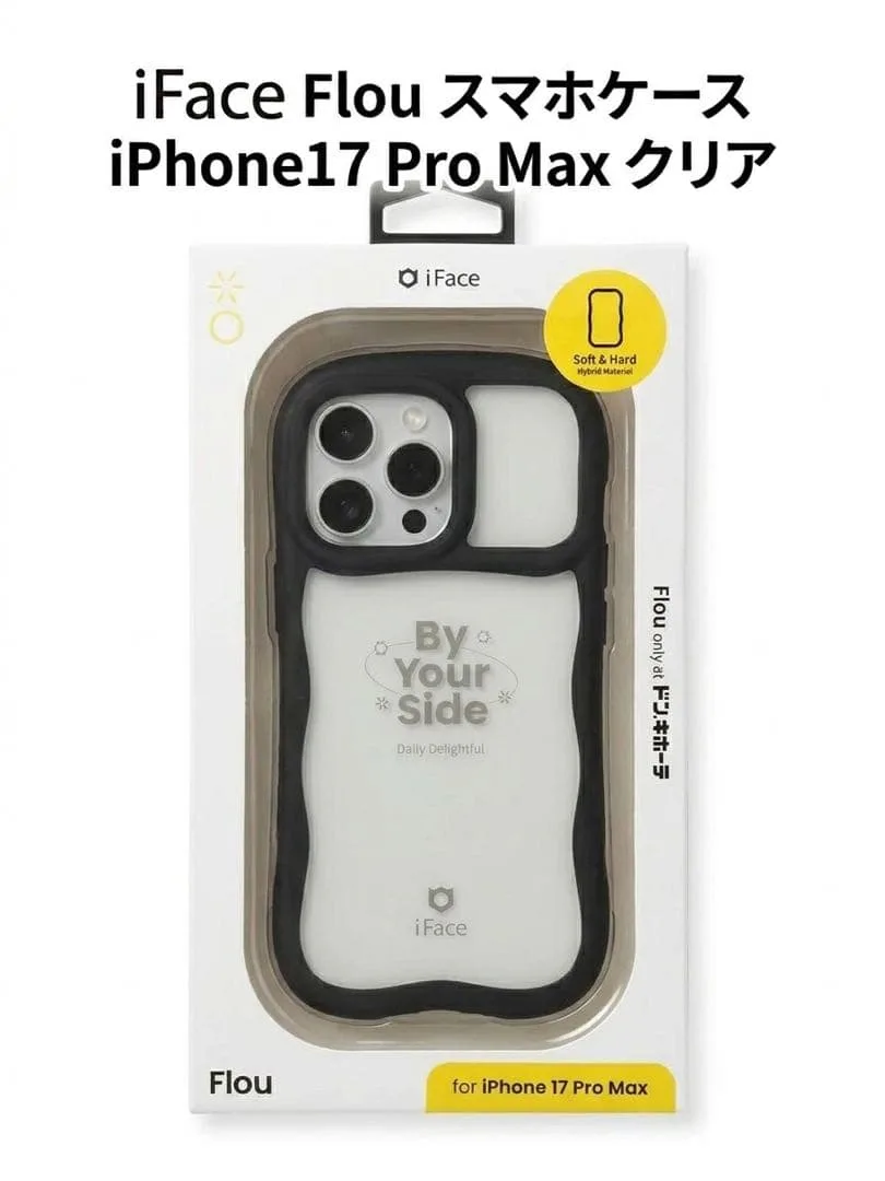【新品未使用】iFace Flou iPhone 17 Pro ブラック ケース