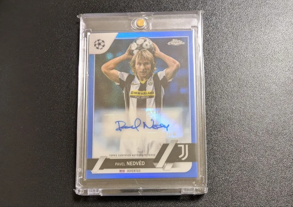 Pavel Nedved Topps Chrome 直筆サインカード
