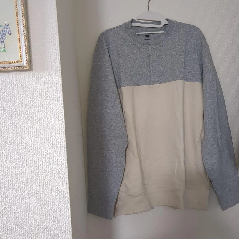 UNIQLO クルーネック スウェット XL バイカラー