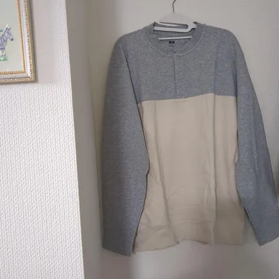 UNIQLO クルーネック スウェット XL バイカラー