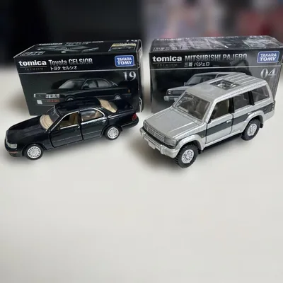 トミカプレミアム トヨタ セルシオ 三菱 パジェロ 2台セット