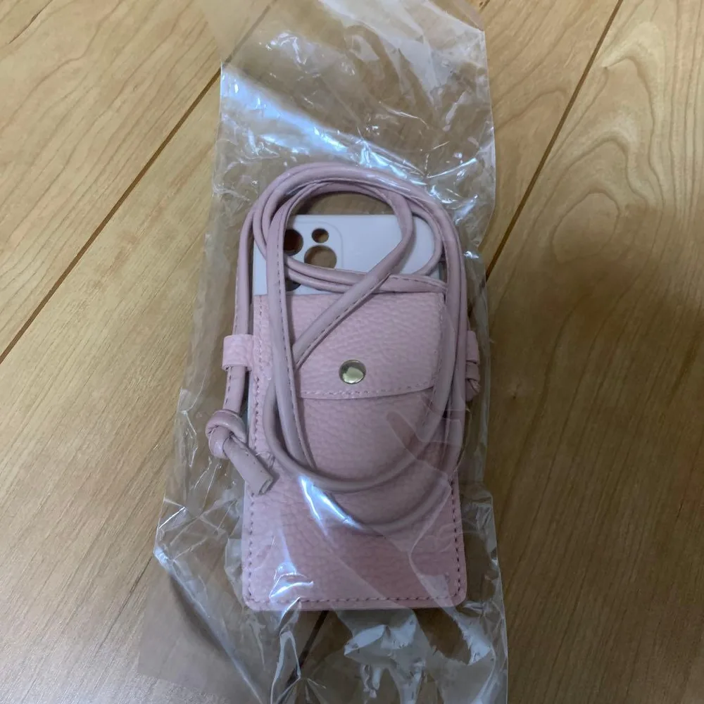 3 スマホショルダーケース パープル iPhone12pro