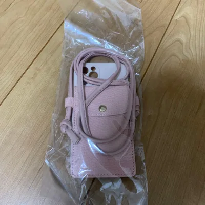 3 スマホショルダーケース パープル iPhone12pro
