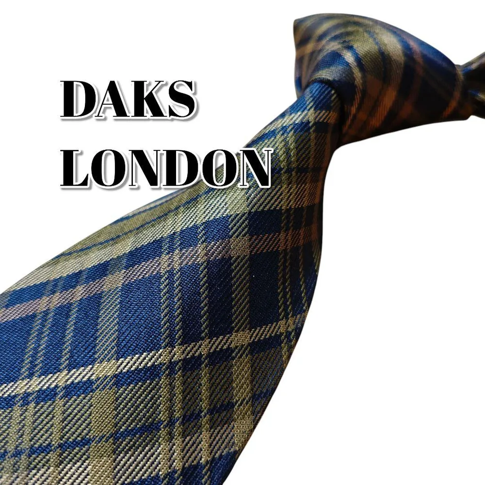★DAKS LONDON★ ダックスロンドン ブラック系 チェック柄