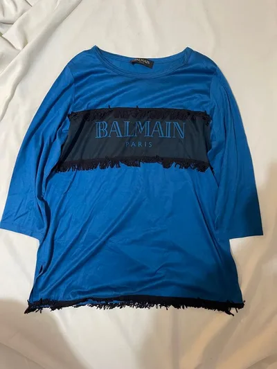 バルマン BALMAIN PARIS 長袖カットソー フリル 13+サイズ