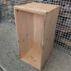りんご箱 内側外側全面ヤスリがけ済み ヤスリがけ無しのりんご箱との比較画像あり