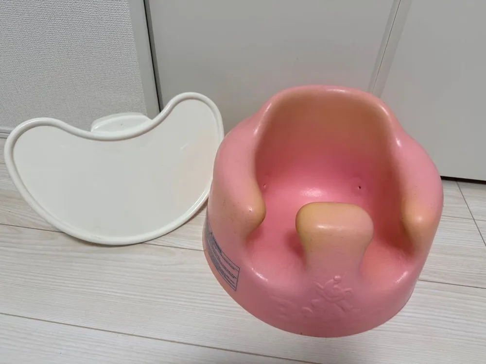 【送料込み】Bumbo バンボ ベビーソファ ピンク 専用プレートレイ付き