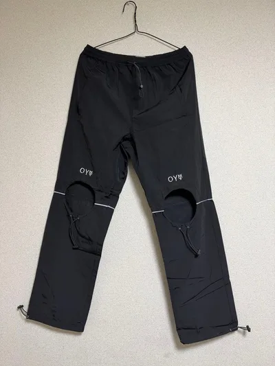 OY ブラック ナイロンパンツ